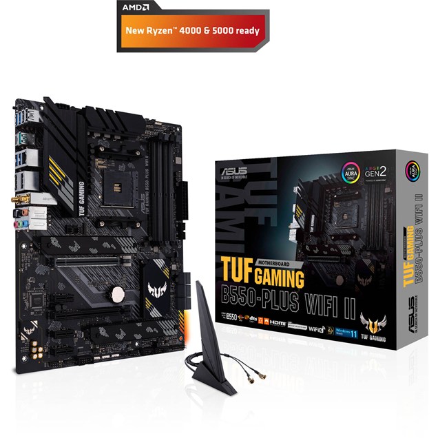ASUS TUF Gaming B550-Plus WIFI II ATX Motherboard for AMD Socket AM4 CPUs