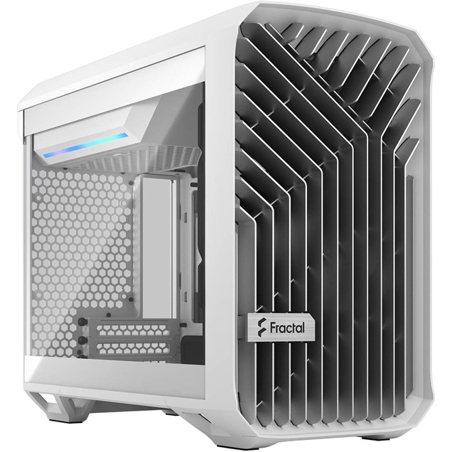 Fractal Torrent Nano TG ITX Gaming Case - White 