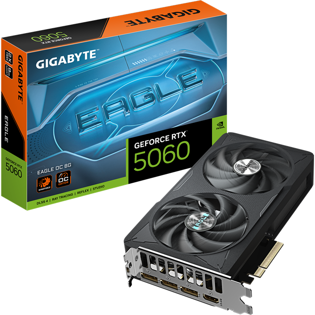 Gigabyte GeForce RTX 5060 EAGLE OC 8GB GDDR7 Graphics Card