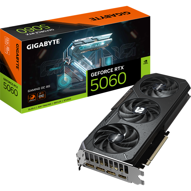 Gigabyte GeForce RTX 5060 GAMING OC 8GB GDDR7 Graphics Card