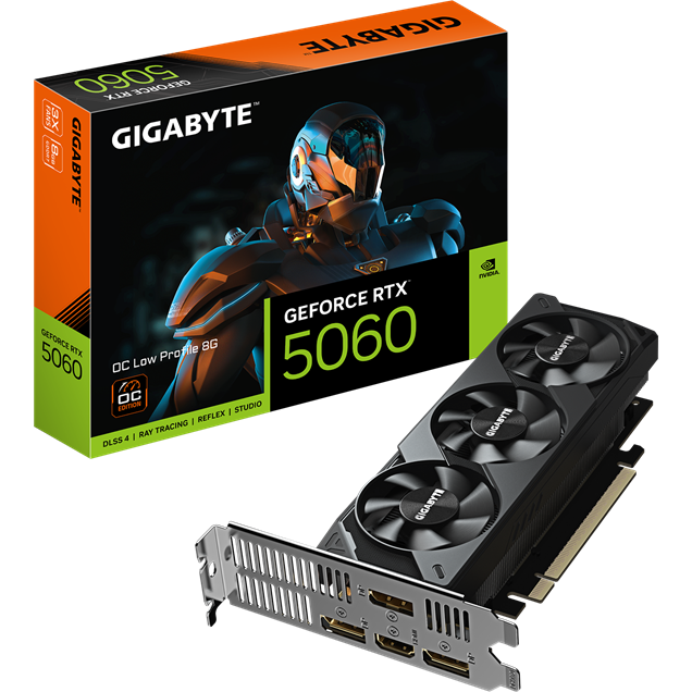 Gigabyte GeForce RTX 5060 LP OC 8GB GDDR7 Low Profile Graphics Card