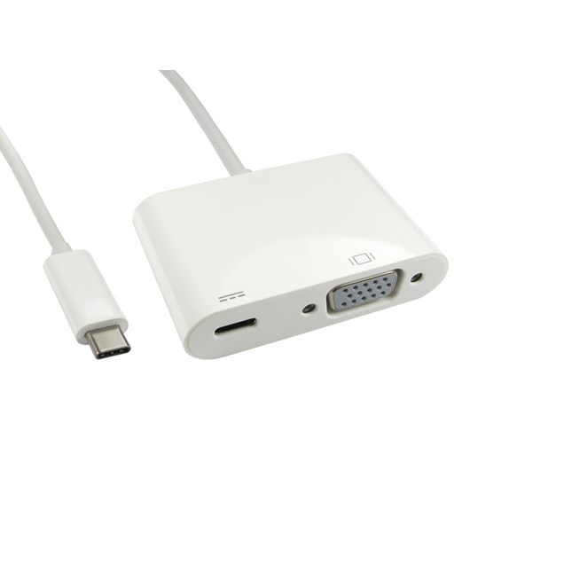 CCL Choice (0.15m) Leaded USB Type C to VGA Adapter with PD Function