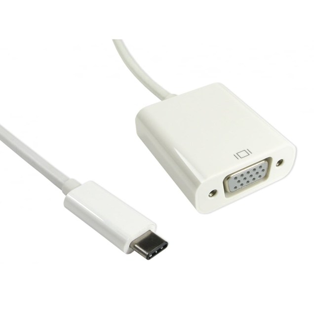 Cables Direct 15cm USB Type-C Male to VGA Female Adaptor