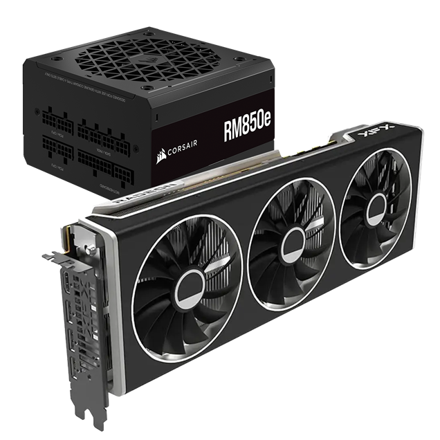 Bundle - XFX Radeon RX 7900 XTX Speedster MERC 310 GPU and 850W DeepCool PLD Bronze PSU