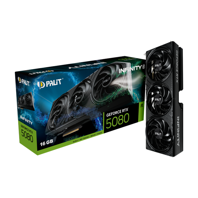 Palit RTX5080 INFINITY 3 16GB GDDR7 256bit 3-DP HDMI NVIDIA GeForce RTX 5080