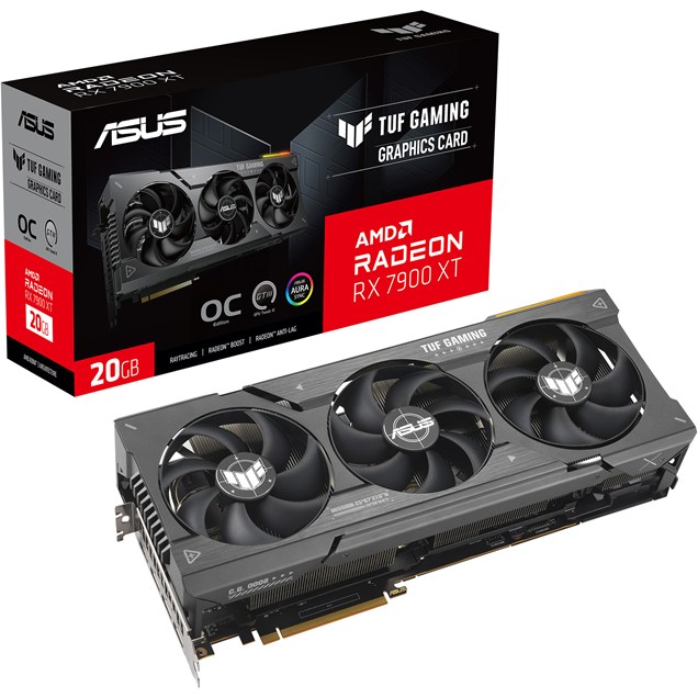 ASUS Radeon RX 7900 XT TUF OC 20GB GDDR6 Graphics Card