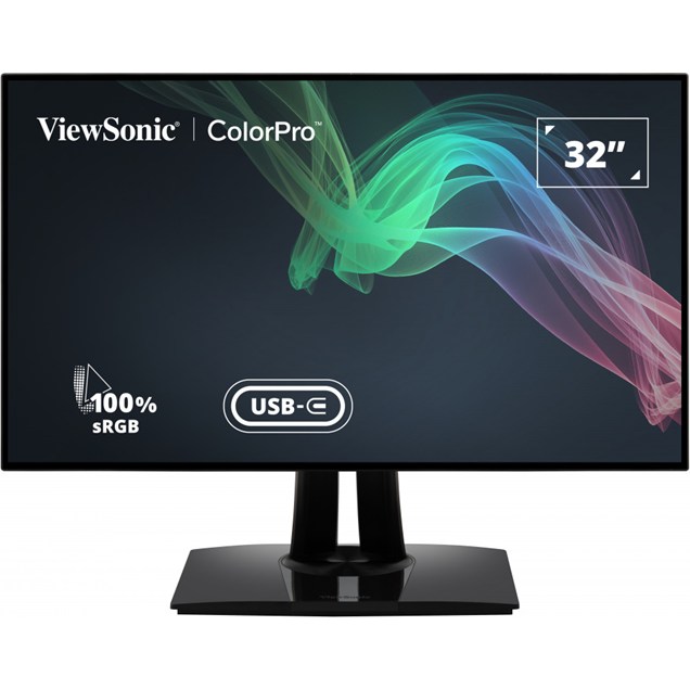 ViewSonic ColorPro VP3268a-4K 32 inch IPS Monitor - 3840 x 2160, 5ms, Speakers