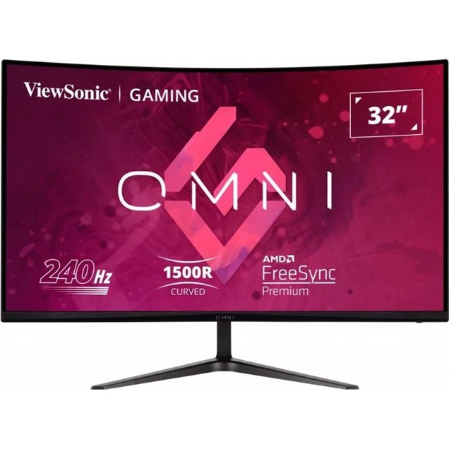 ViewSonic VX3219-PC-MHD 32" Full HD Curved Gaming Monitor - VA, 240Hz, 1ms, HDMI