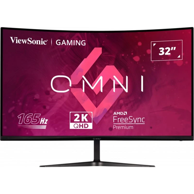 ViewSonic VX3218C-2K 32" 1440p (QHD) Curved Gaming Monitor - VA, 165Hz, 1ms, DP