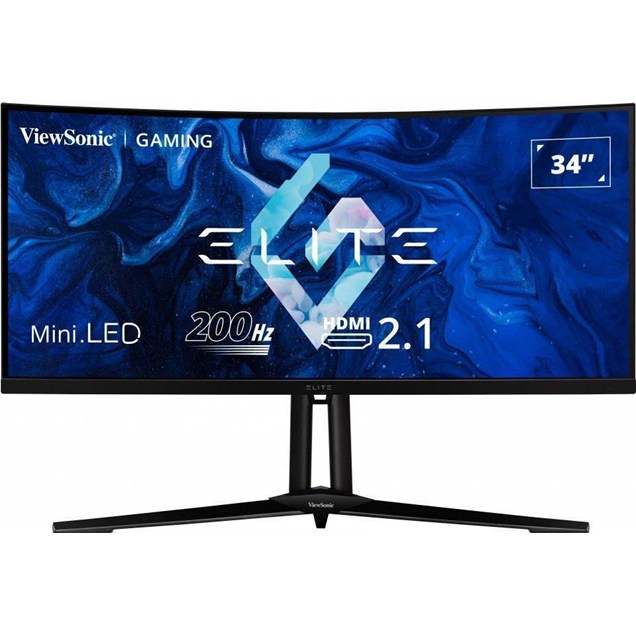 ViewSonic XG341C-2K 34" 1440p (QHD) Curved Gaming Monitor - VA, 200Hz, 1ms, HDMI