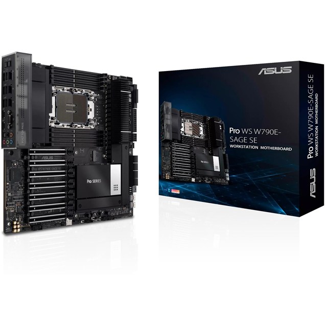 ASUS Pro WS W790E-SAGE SE SSI EEB Motherboard for Intel LGA4677 CPUs