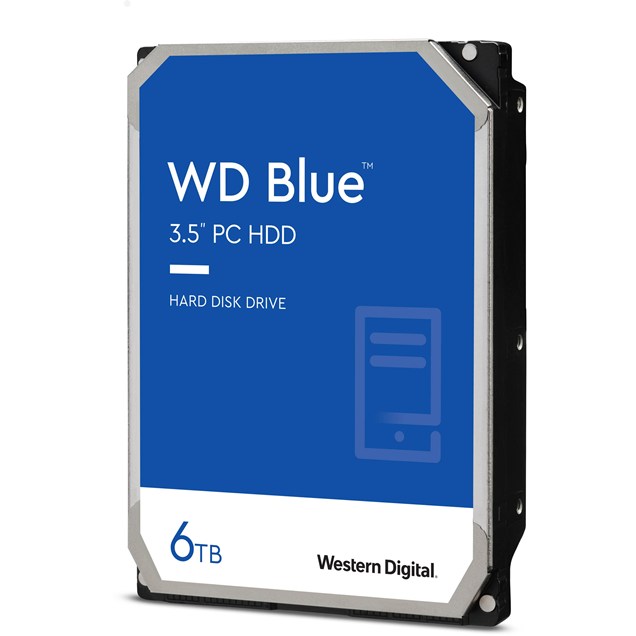 Western Digital Blue 6TB SATA III 3.5" Hard Drive - 5400RPM, 256MB Cache