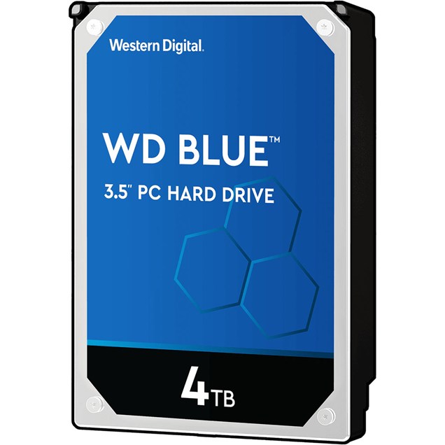 Western Digital Blue 4TB SATA III 3.5" Hard Drive - 5400RPM, 64MB