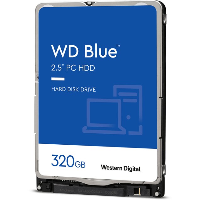 Western Digital Blue 320GB SATA III 2.5" Hard Drive - 5400RPM, 16MB
