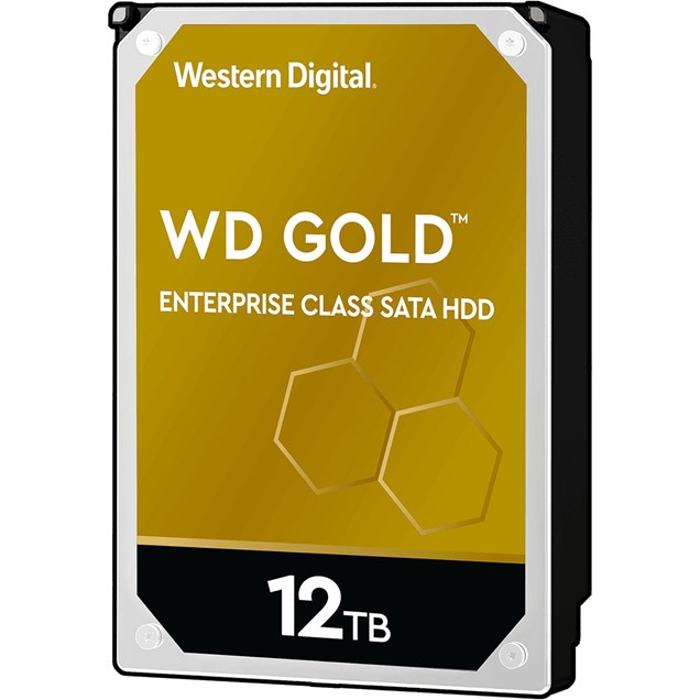 12TB Western Digital Gold 3.5" SATA III Hard Drive - 7200RPM, 256MB Cache