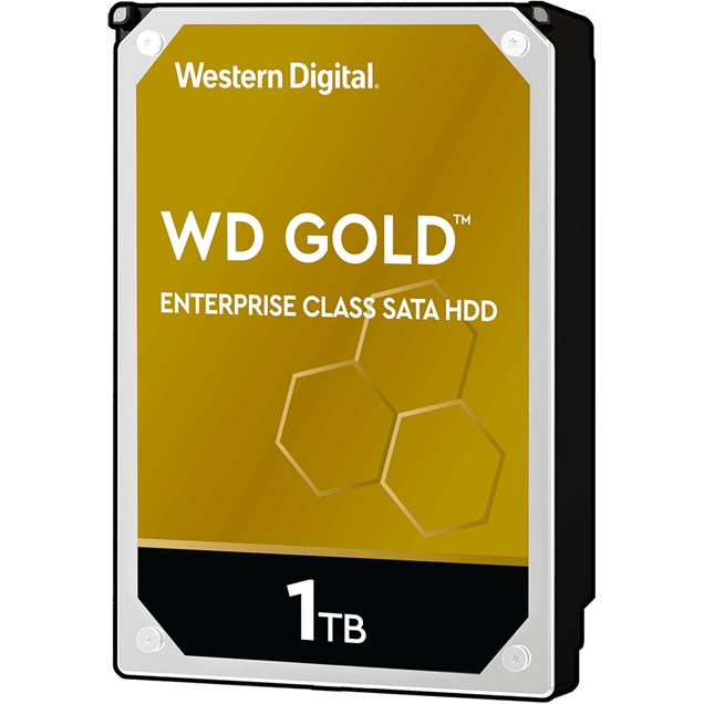 1TB Western Digital Gold 3.5" SATA III Hard Drive - 7200RPM, 128MB Cache