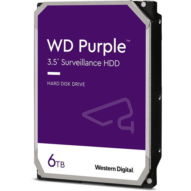 Western Digital Purple 6TB SATA III 3.5" Hard Drive - 5700RPM, 64MB