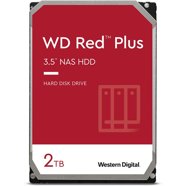 Western Digital Red Plus 2TB SATA III 3.5" Hard Drive - 5400RPM