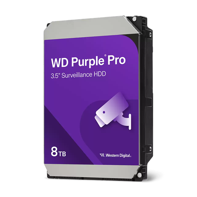 8TB Western Digital Purple Pro 3.5" SATA III Hard Drive - 7200RPM, 256MB Cache