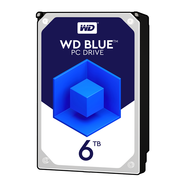 Western Digital Blue 6TB SATA III 3.5" Hard Drive - 5400RPM, 64MB