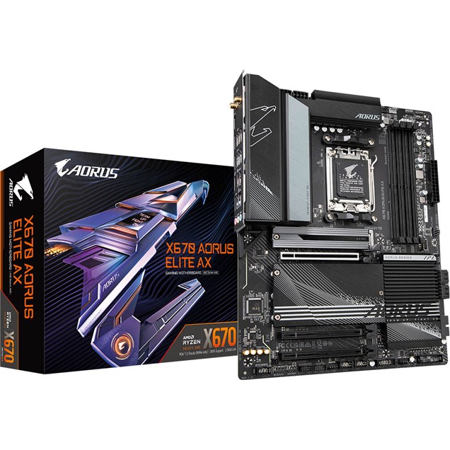 Gigabyte X670 AORUS ELITE AX ATX Motherboard for AMD Socket AM5 CPUs