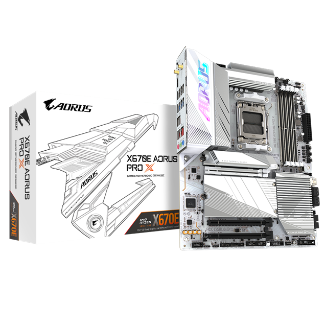 Gigabyte X670E AORUS PRO X ATX Motherboard for AMD Socket AM5 CPUs