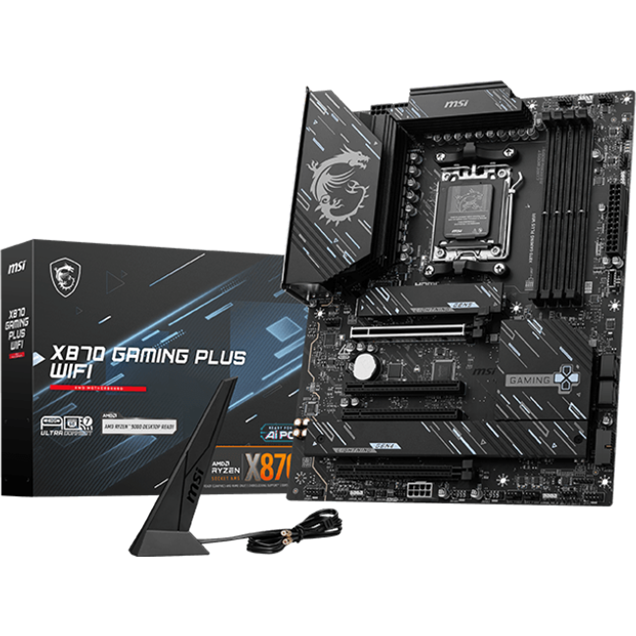 MSI X870 GAMING PLUS WIFI ATX Motherboard for AMD Socket AM5 CPUs