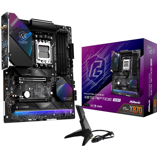 ASRock X870 Riptide WiFi ATX Motherboard for AMD AM5 CPUs