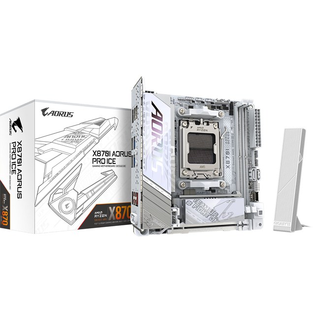 Gigabyte X870I AORUS PRO ICE ITX Motherboard for AMD AM5 CPUs
