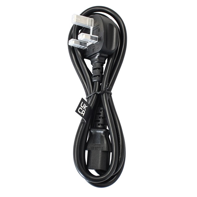Generic UK 1.8m 3-Pin C13 Mains Kettle Lead 