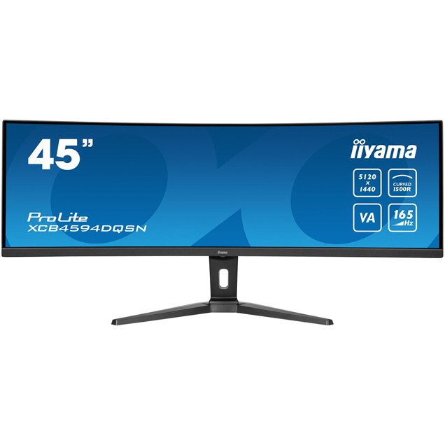 iiyama ProLite XCB4594DQSN 44.5" UltraWide Curved Monitor - VA, 450 nits, 165Hz