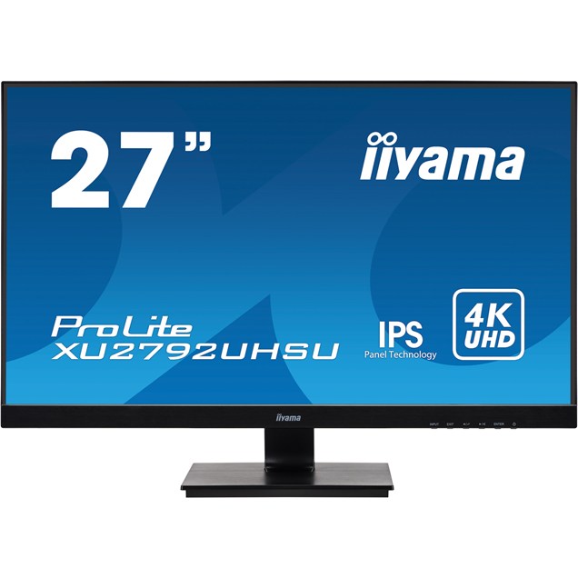 iiyama ProLite XU279UHSU 27 inch IPS Monitor - 3840 x 2160, 4ms, Speakers, HDMI