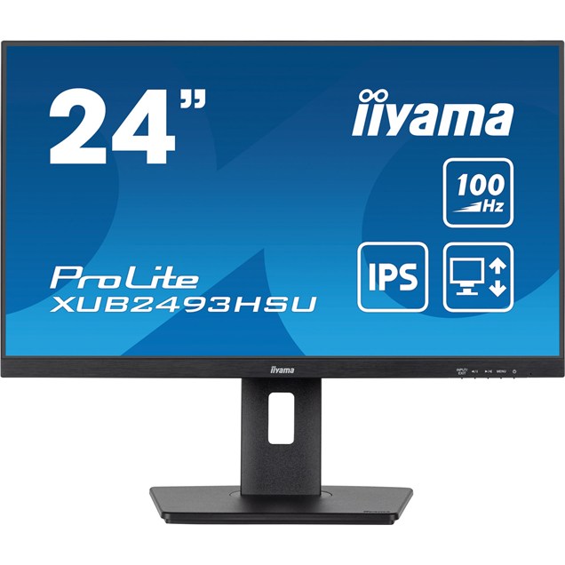 iiyama ProLite XUB2493HSU 23.8" Full HD Monitor - IPS, 100Hz, 1ms, Speakers, DP