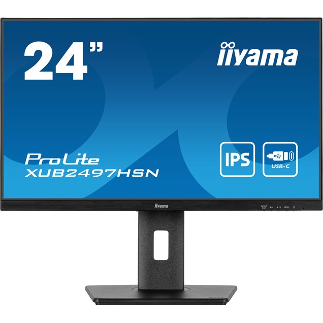 iiyama ProLite XUB2497HSN-B2 24" Full HD Monitor - IPS, 100Hz, 1ms, Speakers, DP