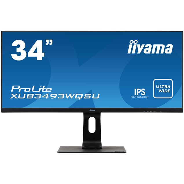 iiyama ProLite XUB3493WQSU 34 inch IPS Monitor - 3440 x 1440, 4ms, Speakers