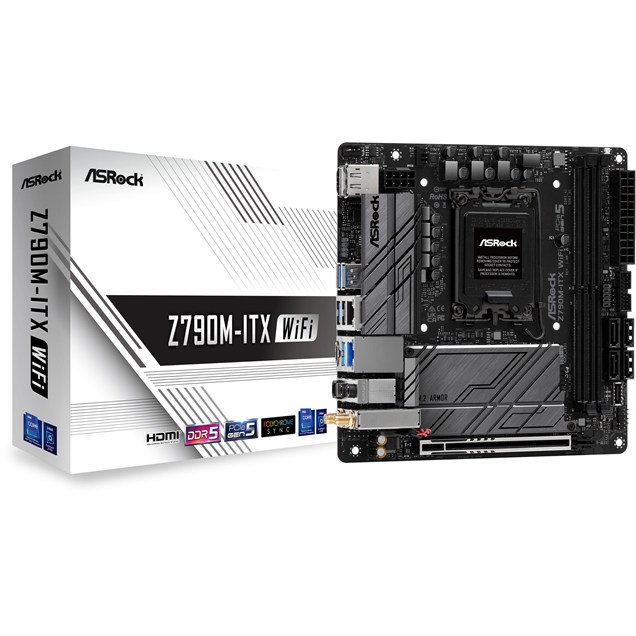 ASRock Z790M-ITX WiFi ITX Motherboard for Intel LGA1700 CPUs