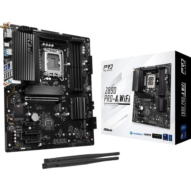 ASRock Z890 Pro-A WiFi ATX Motherboard for Intel LGA1851 CPUs