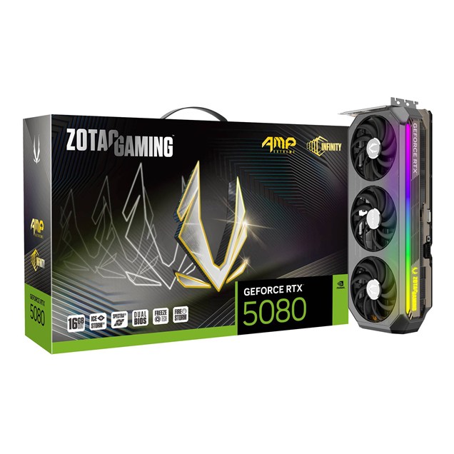 Zotac GeForce RTX 5080 AMP Extreme INFINITY OC 16GB GDDR7 Graphics Card