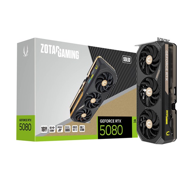 Zotac GeForce RTX 5080 SOLID 16GB GDDR7 Graphics Card