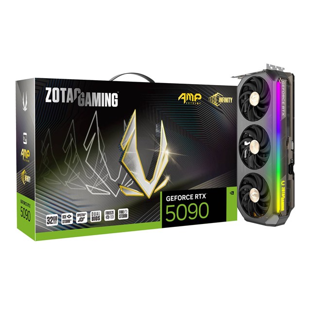 Zotac GeForce RTX 5090 AMP Extreme INFINITY OC 32GB GDDR7 Graphics Card