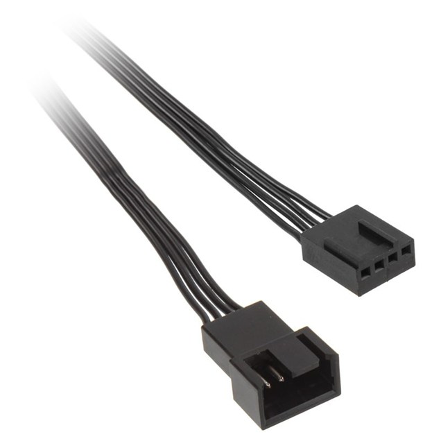 Kolink 4-Pin PWM Extension Cable, 300mm, Black