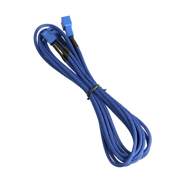 BitFenix Alchemy 3-Pin Extension 90cm - sleeved blue/blue