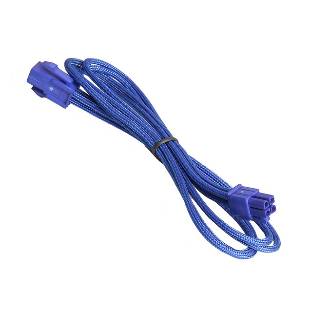 BitFenix Alchemy 4-Pin ATX12V Extension 45cm - sleeved blue/blue