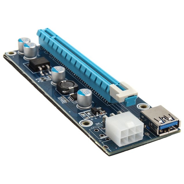 Kolink PCI-E 1x to 16x powered Riser Card Mining Rendering Kit Pro - 1m
