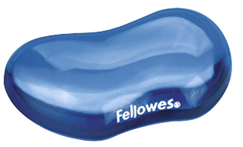 Fellowes Crystal Gel Flex Wrist Rest - Blue