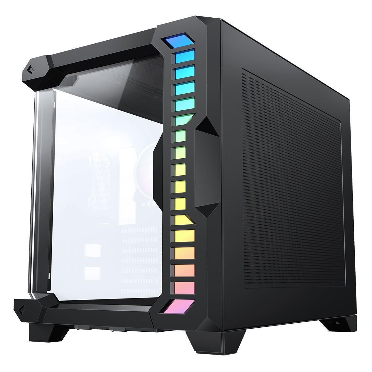 CiT Pro Android X Tempered Panels Gaming Case - Black - CCL Computers