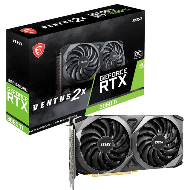 MSI GeForce RTX 3060 Ti Ventus 2X OC 8GB Graphics Card