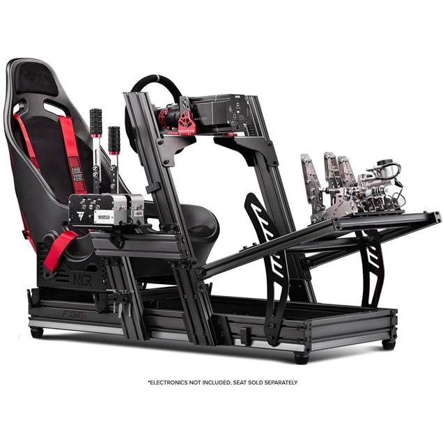 Next Level Racing F-GT Elite Aluminium Simulator Cockpit - Front and Side Mount Edition