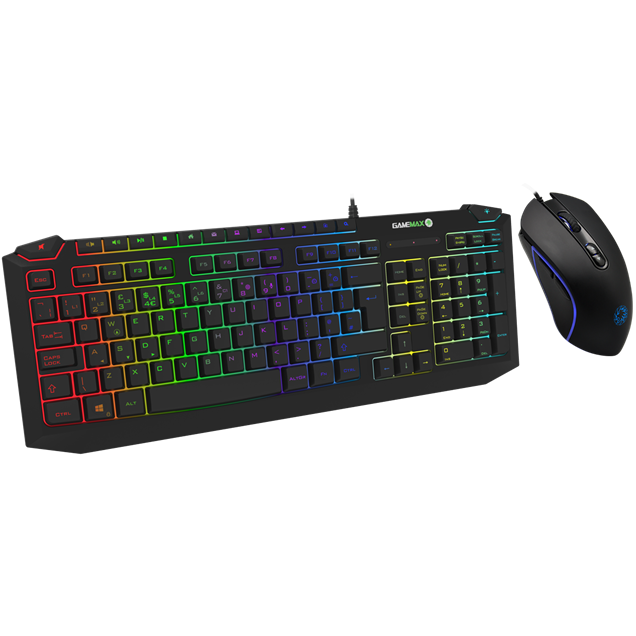 GameMax Pulse Kit 7 Colour RGB Keyboard with Pulsing Mouse