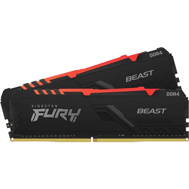 Kingston FURY Beast RGB 32GB (2x16GB) 3600MHz DDR4 Memory Kit